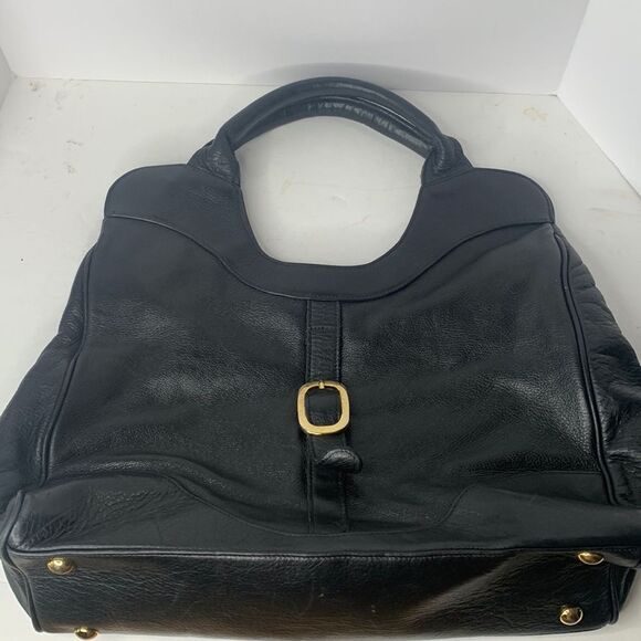 Foley & Corinna black pebbled leather jet setter shoulder bag - Picture 5 of 12